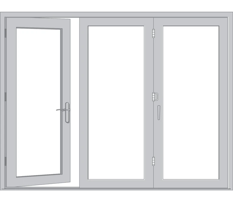 Helena Pella Reserve Series Traditional Bifold Patio Door